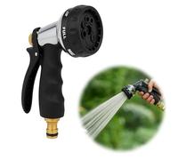 Doccia da giardino portatile, pistola per innaffiare il giardino, pistola ad acqua da giardino, pistola a spruzzo, 7 modalità regolabili. Adatta per giardinaggio, lavaggio auto e irrigazione del giard