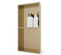 Doccia da incasso a 2 livelli in acciaio inox 304, doppio contenitore per bagno rinnovamento shampoo e sapone nizer facile installazione design moderno