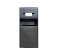 Doccia da incasso impermeabile con cestino integrato e griglia nizer in acciaio inox per bagno, cucina, soggiorno, camera da letto, grigio o nero, 860 x 300 x 140 mm e 670 x 300 x 140 mm