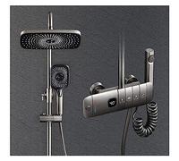 doccia digitale a LED Set termostatico for bagno Vasca da Montaggio a parete SPA Rubinetto for vasca a pioggia di rubinetti lusso moderni(07 Thermostatic)