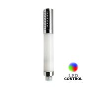 Doccia doccetta led multicolor monogetto in abs cromo con controllo temperatura