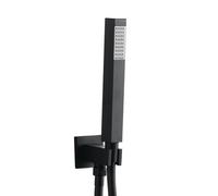 Doccia Elegant Quadro Ottone Nero Opaco Forma Quadrata Con Doccetta Ix Box Kit - CONFEZIONE: 1 pz.