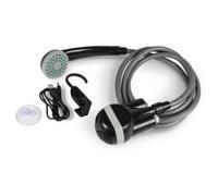 Doccia elettrica - KAMPA - Power Shower - Batteria ricaricabile - Tubo da 1,80 m - Nero