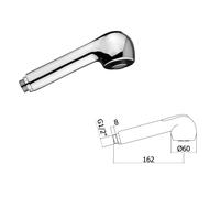 DOCCETTA UNIVERSALE di RICAMBIO per MISCELATORE CUCINA a 2 GETTI