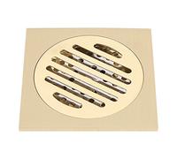 Doccia Gre, 10X10X7 Scarico Quadrato A Pavimento, Griglia di Scarico Doccia Bagno, Filtro Ottone, Fissaggio Casa