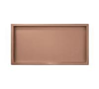 Doccia in acciaio inox 304 - Grande mensola rettangolare da incasso per bagno a parete Home nizer elegante finitura nera e oro rosa