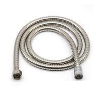 doccia in acciaio inox ad alta pressione, Tubo flessibile for doccia in acciaio inossidabile, antideflagrante, ad alta densità, prolunga for tubo idraulico, accessori for il bagno(Silver,2M)