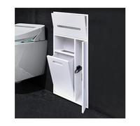 Doccia in acciaio inox - Mensola portaoggetti impermeabile per bagno, cucina o soggiorno - alcova incorporata per shampoo e articoli da toeletta - design moderno bianco (64 x 30 cm)