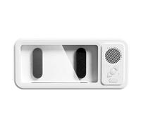 Doccia Mobilee, supporto girevole a 360 gradi, camera audio integrata, custodia touch screen sigillata, staffa di visualizzazione a mani libere, dock per telefono resistente all'umidità, per vasca da