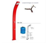 Doccia Per Esterni in Alluminio a Riscaldamento Solare Serbatoio 25 lt Arkema Spring Dimensioni 26x12x h 224 cm - peso 18,5 kg Cherry