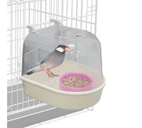 Doccia per uccelli, 13 x 14,5 x 13 cm, vasca da bagno per pappagalli | vasca da bagno per pappagalli, per animali domestici, fringuelli, monaci e voliere per acqua, per interni, esterni, casa, gia