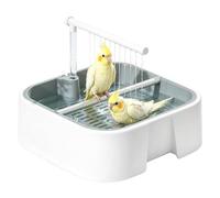 Doccia Per Uccellini Vasca Da Bagno Automatica Antiscivolo Con Pompa Con | Vogelbad-Dusche Adatta a Canarino Parrocchetto Cocorita Inseparabile Tavolo Balcone Soggiorno