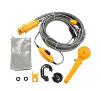 Doccia portatile da campeggio, pompa elettrica da campeggio da 12 V, kit con sacca d'acqua per viaggi, lavaggio auto, escursionismo, piante fiorite, irrigazione, da campeggio