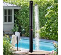 Doccia Portatile da Campeggio Serbatoio d'Acqua autopressurizzato per docce da Campeggio, Esterna Portatile, Solare Esterna, con soffione e Rubinetto lavapiedi, da Giardino da 38 Litri, Desi