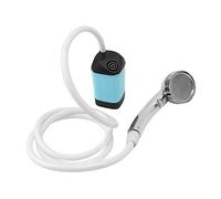 Doccia Portatile, Doccia Portatile elettrica Ricaricabile da Campeggio, Pompa da Campo Regolabile a 3 Marce con Filtro per Il Campeggio, l'escursionismo e i Viaggi (Blu)
