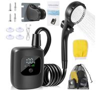 Doccia portatile per campeggio, 2400 mAh per forniture di lavaggio auto - Doccia da viaggio per la pulizia degli animali domestici - per campeggio, escursionismo, giardinaggio viaggi su arrampicata e