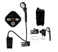 Doccia Portatile Per Campeggio Pompa Ricaricabile Per Camping All'Aperto | Doccia Da Escursionismo Con Display LED Pompa Campeggio Esterno, Spiaggia, Escursionismo, Viaggio, Bagno Animali, Giardin