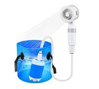 Doccia portatile per esterni - 5000 mAh ricaricabile da viaggio - Spruzzatore d'acqua impermeabile per attrezzature da campeggio per il lavaggio e la pulizia durante le attività all'aperto, viaggi