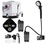 Doccia Portatile Ricaricabile, 3 Modalità Spray, Impermeabile, Pompa da | Doccia Da Escursionismo Con Display LED Pompa Campeggio Esterno, Spiaggia, Escursionismo, Viaggio, Ba