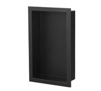 Doccia rettangolare in acciaio inox - Mensola da bagno moderna da incasso, resistente, kit di installazione per riporre oggetti organizzati e design elegante, perfetto per ristrutturare la casa