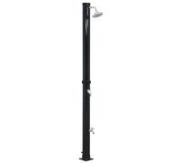 Doccia solare 220 cm nero 20 l per piscina e giardino - Doccia esterna in PVC, ABS & alluminio - Leggero e durevole - Perfetto per campeggio e spiaggia