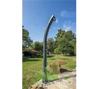 DOCCIA SOLARE 25 LT GRE SSR25 19x17x219 cm IN RESINA CON LAVAPIEDI GIARDINO