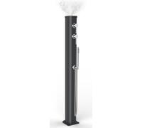 Doccia Solare da Esterno con Nebulizzatore Miscelatore e Doccetta Mobile Arkema Jolly Go Grigio Antracite