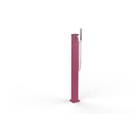 Doccia Solare da Esterno Giardino 20L Miscelatore e Doccetta Mobile Arkema Jolly Go, Dimensioni 18,5x20x h 115 cm colore Fucsia fucsia