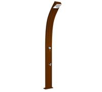 Doccia Per Esterni in Alluminio a Riscaldamento Solare Serbatoio 25 lt Arkema Spring Dimensioni 26x12x h 224 cm - peso 18,5 kg Oro VanGogh oro
