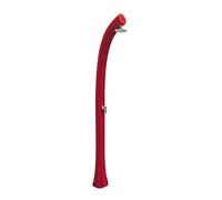 Doccia Solare da Esterno New Happy RUBY, per Giardino, 26L Dimensioni 21,5x20x h 225 cm peso 12 kg ,Miscelatore Arkema per scegliere la temperatura dell'acqua desiderata rosso