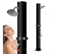 Doccia Solare da Giardino 40L, Doccia da Esterno con Soffione a Pioggia Regolabile, Temperatura Max 60°C, Acqua Calda e Fredda, Perfetta per Giardino, Campeggio, Piscine - Doccia Solare (40 litri)