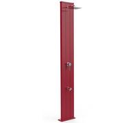 DOCCIA SOLARE DADA S 40 LITRI CON MISCELATORE E LAVAPIEDI - ROSSA