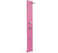 DOCCIA SOLARE DADA S IN ALLUMINIO CON NEBULIZZATORE E MISCELATORE - FUXIA