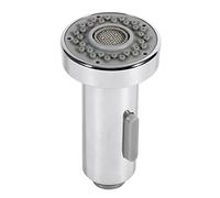 Doccia Spray Cromata Dual Mode per Sostituzione Facile del Rubinetto di Casa, Testa Doccetta Durevole con Flusso Regolabile, Accessorio Bagno Moderno