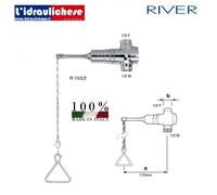 DOCCIA TEMPORIZZATA RIVER SENZA SOFFIONE attacchi 1/2 MF