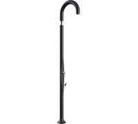 Doccia da Giardino Piscina in Resina FUNNY YIN RUBY CON LAVAPIEDI Dimensioni 232x30x17 cm - peso 9,5 kg design Curvo Con Miscelatore Caldo-Freddo aantracite