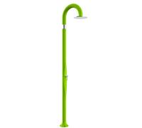arkema Doccia Classica a Doppio Ingresso Acqua Calda e Fredda Funny Yin in Poletilene HD Colore Verde Chiaro Doccia per Interno e Esterno con Miscelatore e Soffione da 25 cm