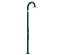 Doccia da Giardino Piscina in Resina FUNNY YIN RUBY Dimensioni 232x30x17 cm - peso 9,5 kg con Soffione 250 mm e Miscelatore Caldo-Freddo verde