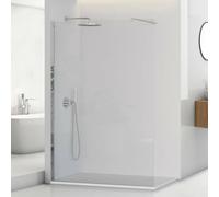 Doccia Walk-In 110 cm trasparente 8 mm profilo cromo H 200 cm Tay