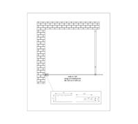 DOCCIA WALK IN A LASTRA FISSA DA 8 MM CON BRACCIO DI TENUTA INCLUSO ANTICALCARE