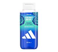 Docciaschiuma adidas Vibes Energy Drive, 250ml, Confezione da 1, Note di Bergamotto e Pepe Rosa, Profumo Genderful