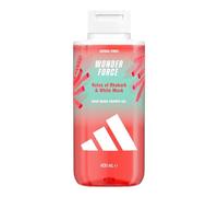 Docciaschiuma adidas Vibes Wonder Force, 400ml, Confezione da 1, Note di Rabarbaro e Muschio Bianco, Profumo Genderful