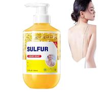 Docciaschiuma allo zolfo, detergente e docciaschiuma multi-azione detergente e riparatore, docciaschiuma detergente allo zolfo, detergente rinfrescante e lenitivo per una delicata pulizia (1 pezzi)