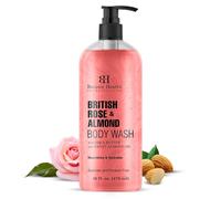 Docciaschiuma Botanic Hearth British Rose & Almond con burro di karit | Docciaschiuma idratante per una pelle pi morbida e liscia | Senza solfa