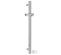 Doccino universale per doccia con barra saliscendi in acciaio inox 304 - Supporto regolabile con staffa e gancio per bagno - Alta resistenza, facile installazione per famiglia (Canne à revêtement