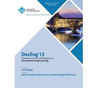 Doceng 13 Confe DOC ENG 13 Proceedings of the 4th ACM Conference on (Tascabile)