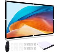 DOCEPERT Schermo del proiettore 60 pollici, Portatile Pieghevole Per Home Theater Cinema Indoor Outdoor Proiettore Schermo di Film per la Scuola Home Theatre Cinema Office16: 9 Tela film schermo