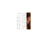 DOCHAIS 11 Paia Orecchini Donna Acciaio Chirurgico Piercing Orecchio Orecchini Anallergici Donna Piercing Helix Trago Ipoallergenica Multi Piercings Orecchio