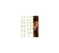 DOCHAIS 11 Paia Orecchini Donna Acciaio Chirurgico Piercing Orecchio Orecchini Anallergici Donna Piercing Helix Trago Ipoallergenica Multi Piercings Orecchio