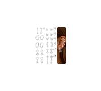 DOCHAIS 11 Paia Orecchini Donna Acciaio Chirurgico Piercing Orecchio Orecchini Anallergici Donna Piercing Helix Trago Ipoallergenica Multi Piercings Orecchio